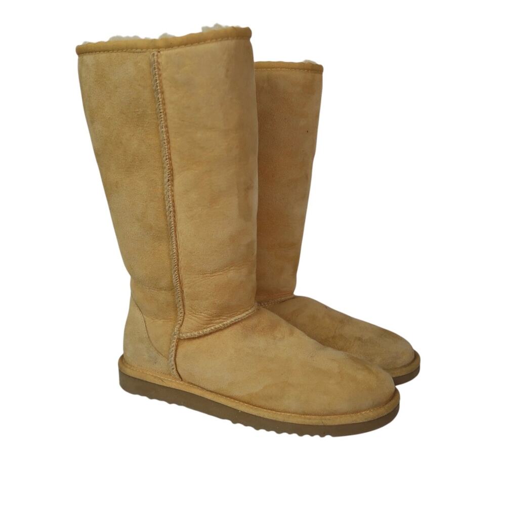 Vintage Y2K UGG Australia Classic Tall Boots Sand Tan Suede Womens 6